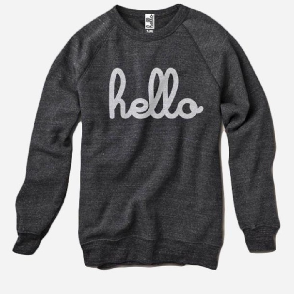 Hello Sweatshirt Sz XS
